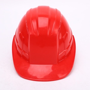 Casque de sécurité anti-choc rouge de style européen, à trois barres, respirant, pour chantier, accessoire de travail - Product Image 6