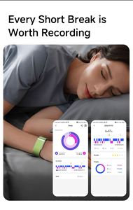 Bracelet intelligent E500 style Whoop, moniteur de sommeil, fréquence cardiaque, détection d'oxygène sanguin, rapport de santé IA, podomètre, modes d'exercice multiples - Product Image 4