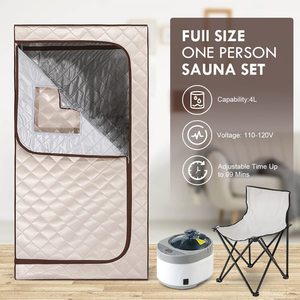 Full Size <span class=keywords><strong>Steam</strong></span> One Person Home Sauna indoor tenda portatile Full Body sauna portatile con ozono hocatt - Product Image 4