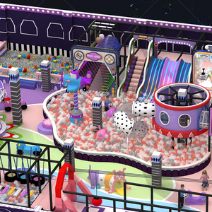 Feirui, parque infantil interior con temática personalizada, diseño de jungla/princesa/espacio, incluye <span class=keywords><strong>juegos</strong></span> interactivos de piscina de bolas, 1 año de garantía, 200kg - Product Image 1