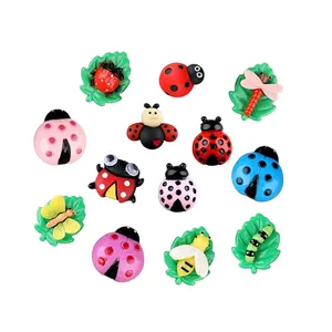 Türük insheen zanaat kawaii böcek tema ladybird reçine cabochons takı süs