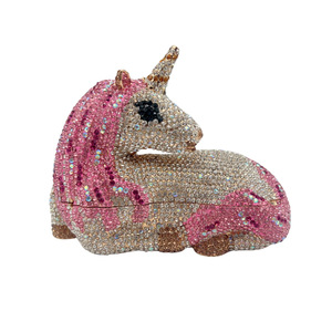 กระเป๋าคลัทช์ถือสำหรับผู้หญิง ลายม้าพาสเทลแบบใหม่ ตกแต่งกระดุม  วัสดุโพลีเอสเตอร์กันน้ำ  ทันสมัย เหมาะสำหรับงานเลี้ยงอาหารค่ำ - Product Image 2