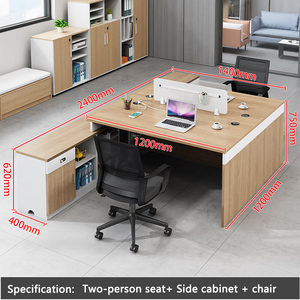 <span class=keywords><strong>Bureau</strong></span> de direction modulaire extensible et convertible BGZ55-66 XT Premium, design moderne, panneau <span class=keywords><strong>mural</strong></span> en bois, 3-5 postes - Product Image 5