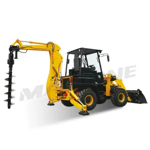 new cn50 WZ45-16 420 d 20154x4 versatile compact small size wheel load backhoe loader with auger