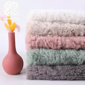 2021 Hot Sale Soft Fashion Embossed/ Swirl Faux Fur Fabric For Garment Bag Toy