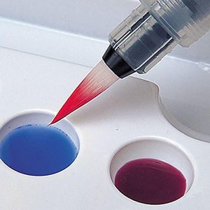 Lot <span class=keywords><strong>de</strong></span> 4 pinceaux à eau rechargeables, portables et solubles dans l'eau pour aquarelle, calligraphie et estompage humide - Product Image 4