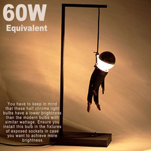 Nửa <span class=keywords><strong>Chrome</strong></span> G80 <span class=keywords><strong>LED</strong></span> Globe <span class=keywords><strong>Bulb</strong></span> 6 Wát Sliver Top đèn dây tóc - Product Image 3