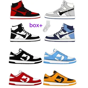 2023 Original Custom Men's Basketball Shoes Custom High And Low Cut Leather Sneakers shoes Big Size US 13 OEM Sneaker