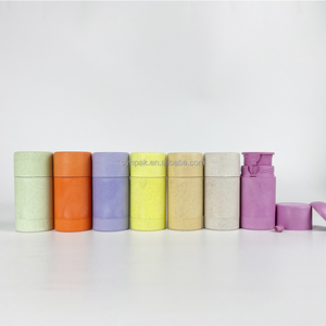 60ml rơm lúa mì Chất liệu bơm lại rỗng khử mùi dính ống sinh thái xoắn lên nhựa mỹ phẩm container xi lanh chai - Product Image 2