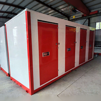 Conteneur mobile pliable et empilable en acier préfabriqué, unités de stockage portables