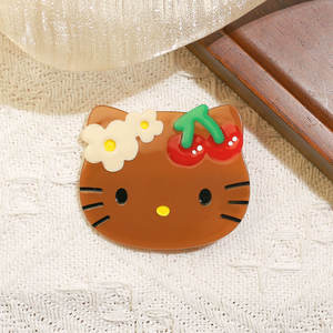 شين مي مشبك شعر لطيف ومخصص للكتيفة مرحبا كيتي ، اكسسوارات الراتنج اسيتات سانريو لجميع انواع شد الشعر للفتيات، بيع بالجملة - Product Image 3