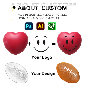 Balle anti-stress promotionnelle personnalisée en mousse PU, forme cœur rouge, souple, cadeau - Product Image 5