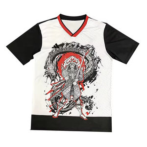 เสื้อฟุตบอลผู้ชายราคาส่งถูก ระบายอากาศได้ดี แขนสั้น สำหรับฝึกซ้อม พร้อมสกรีนชื่อทีมตามสั่ง - Product Image 6