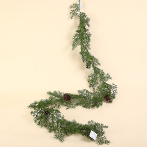 Plantas Artificiales de Ciprés de Aspecto Realista para Decoración Navideña, Guirnaldas Elegantes para el Hogar - Product Image 5