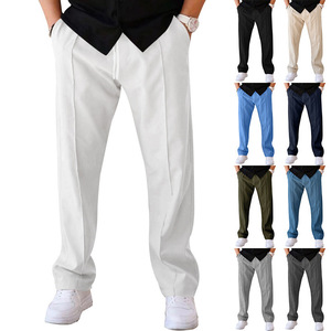 Pantalon <span class=keywords><strong>de</strong></span> <span class=keywords><strong>jogging</strong></span> et <span class=keywords><strong>de</strong></span> randonnée pour <span class=keywords><strong>homme</strong></span>, coupe droite, ample, couleur unie, style <span class=keywords><strong>sport</strong></span>, idéal pour l'été et le baseball - Product Image 1