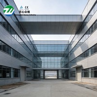 Edificio Metálico, Estructura de Acero, Almacén Prefabricado, Fábrica, Escuela, Edificio Modular de Gran Altura