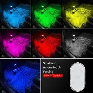 Xe nội thất RGB LED cảm biến ánh sáng USB có thể sạc lại cảm ứng chuyển đổi ánh sáng tự động không dây môi trường xung quanh đèn đọc sách ánh sáng xe nội thất đèn - Product Image 4