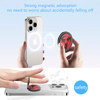 Support de téléphone portable magnétique en alliage de zinc, flexible et portable, avec logo personnalisé, réglable en hauteur, multifonction, avec fonction fidget spinner.