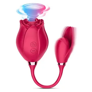 Fornitura di fabbrica 10 modalità di vibrazione di frequenza delle donne rosa succhiare vibratore giocattoli sessuali giochi