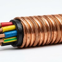 Kabel Tembaga Inti 4+1 Berisolasi Mineral Tahan Api Standar IEC 0.6/1kV untuk Daya Bangunan
