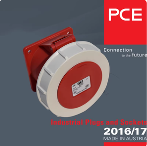 <span class=keywords><strong>Enchufe</strong></span> y Tomacorriente Industriales Impermeables PCE Importados de <span class=keywords><strong>Austria</strong></span>, 415V 32A 5 Pines IP67, Montaje en Riel para Vehículos, Modelo 0252-6 / 3252-6 - Product Image 3