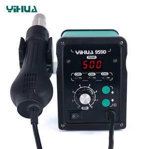 Yihua 959D บัดกรีแบบเกลียวไร้สาย, บัดกรี700W ปืนลมร้อนอัจฉริยะงานรีเวิร์คสำหรับซ่อมเมนบอร์ดมือถือ - Product Image 3