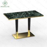 HUALIN-Table de restaurant en marbre moderne et simple, table de salle à manger robuste et durable pour restaurant, café et hôtel