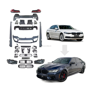 Venta de Fábrica: Kit de Carrocería para BMW G30 PRE 2017-2021, Conversión a G30 2023 LCI M5 <span class=keywords><strong>1</strong></span>:<span class=keywords><strong>1</strong></span>, Parachoques Delantero, Faros LED - Product Image 1