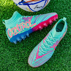 Chaussures de football pour enfants à tige haute, chaussures de sport à crampons longs pour jeunes, pour l'entraînement et les matchs, chaussures de football pour étudiants - Product Image 6