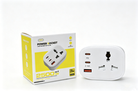Adaptateur de prise UK avec USB Type-C 12W à charge rapide (2.4A) et protection de sécurité