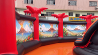 Maßgefertigter Hochleistungs-PVC Kommerzieller Großer Runder Aufblasbarer Wasserpark mit Rutsche und Pool für Kinder