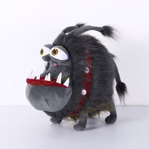 Muñeco de Peluche de <span class=keywords><strong>Perro</strong></span> de Alta Calidad para Niños, Peluche Corto de Pelo Negro, Relleno de Algodón PP, ODM, Multifuncional, para Jóvenes de 7 a 14 Años - Product Image 3