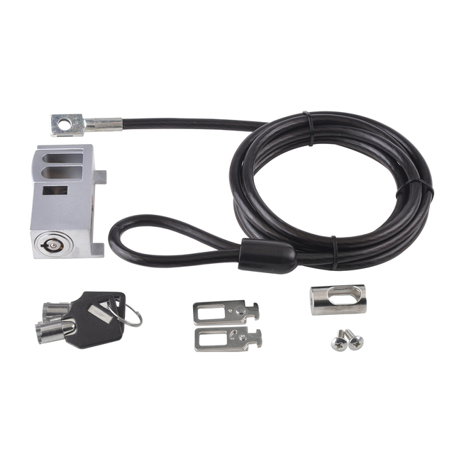 Desktop Computer Cable Combination Lock Anti-theft Security Configurable Master Key Wire Rope Combination Lock