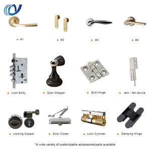 Puerta Pivotante <span class=keywords><strong>de</strong></span> <span class=keywords><strong>Aluminio</strong></span> y Madera con Doble Acristalamiento, Diseño Moderno, Función Antirrobo, para Seguridad Residencial, Gran Venta - Product Image 5