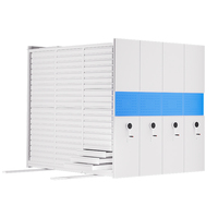 Armoire compacte mobile manuelle pour gain de place, système de rangement dense modulaire pour la gestion des documents juridiques des cabinets d'avocats