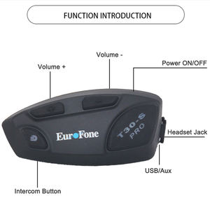 Casque de moto avec interphone, communication de groupe intelligente pour 32 personnes, adapté aux équipes de motards - Product Image 5