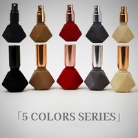Flacon de parfum en verre géométrique, mini vaporisateur portable, couleur personnalisée, pompe de luxe légère, sans diffuseur à bâtonnets