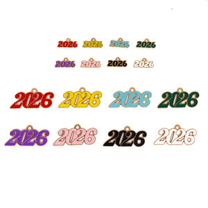 DIY合金ジュエリーオイルドロップアクセサリー2026年記念ペンダントジャンクフォンケースキーホルダーネックレスペンダントデコレーション - Product Image 5