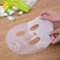 Zonge 100 Pièces Masques Compresses Jetables Visage Large en Pastille de Bonbon : Absorbent l'Eau et Pénètrent la Peau – Matériel de Masque Facial