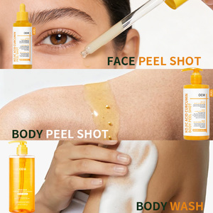 Lot de <span class=keywords><strong>2</strong></span> en 1 : Nettoyant Exfoliant Visage et Corps Éclaircissant à l'Acide Kojique et Curcumine avec PHA BHA LHA 280ml - Product Image 3