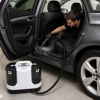 Nettoyeur Vapeur Électrique Portable 1500W Haute Température, Aspirateur Vapeur à Main pour Tapis, Canapé, Tissus d'Ameublement, Grille, Fenêtre (US)