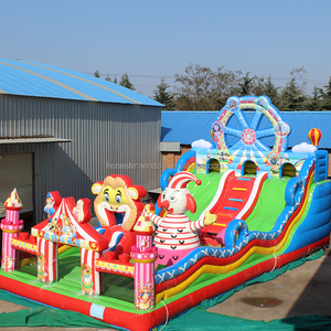 Ngoài trời Blower trong nhà trẻ em lâu đài <span class=keywords><strong>bouncy</strong></span> nhà bị trả lại lâu đài Inflatable với Slide cho trẻ em - Product Image 6