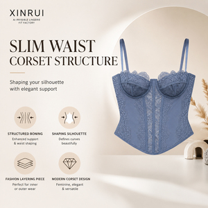 Body Bustier <span class=keywords><strong>Corset</strong></span> en Dentelle Personnalisé pour Femme avec Armatures, Respirant, Bretelles Ajustables, Taille Ajustable, ODM - Product Image 5