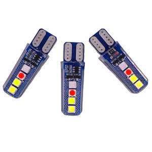 Nouvelle lampe LED en silicone T10 pour voiture, 4 couleurs, effet éclatement d'eau, 30308smd, pour feux de gabarit et feux de plaque d'immatriculation - Product Image 4