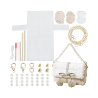 Bolsos de hombro DIY tejer ganchillo Crossbag materiales hecho a mano monedero Kit de costura para proyectos de bordado de manualidades DIY