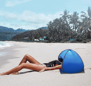 Minitoldo portátil para exteriores, protección UV de viento, refugio de acampada, tienda de playa - Product Image 6