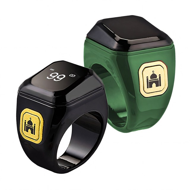 Smart Islamic Prayer Counter Ring with App Control and Alarm Clock Vibrating IP67 Waterproof 5-10 Days Battery Life