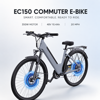 Vélo électrique EC150 US Stock 350w 48v 10.4ah 7 vitesses pour adulte