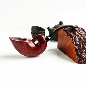 Handmade Briar Wood Tobacco Pipe Bent Type Vintage Classic Hollow Cavity Pipe For Smoking - Product Image 4
