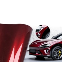 Vinilo Autoadhesivo para Automóviles, Color Rojo Cereza Brillante, Líquido, que Cambia de Color, para Carrocería